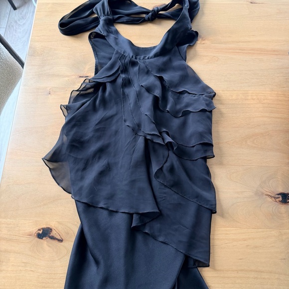 Express Black Ruffled Top - Picture 2 of 4